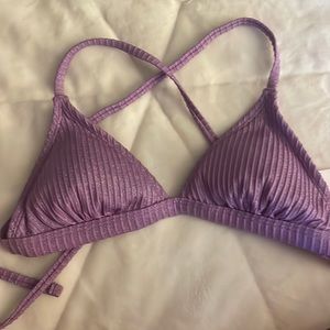 Shimmery Purple Target Bikini Top